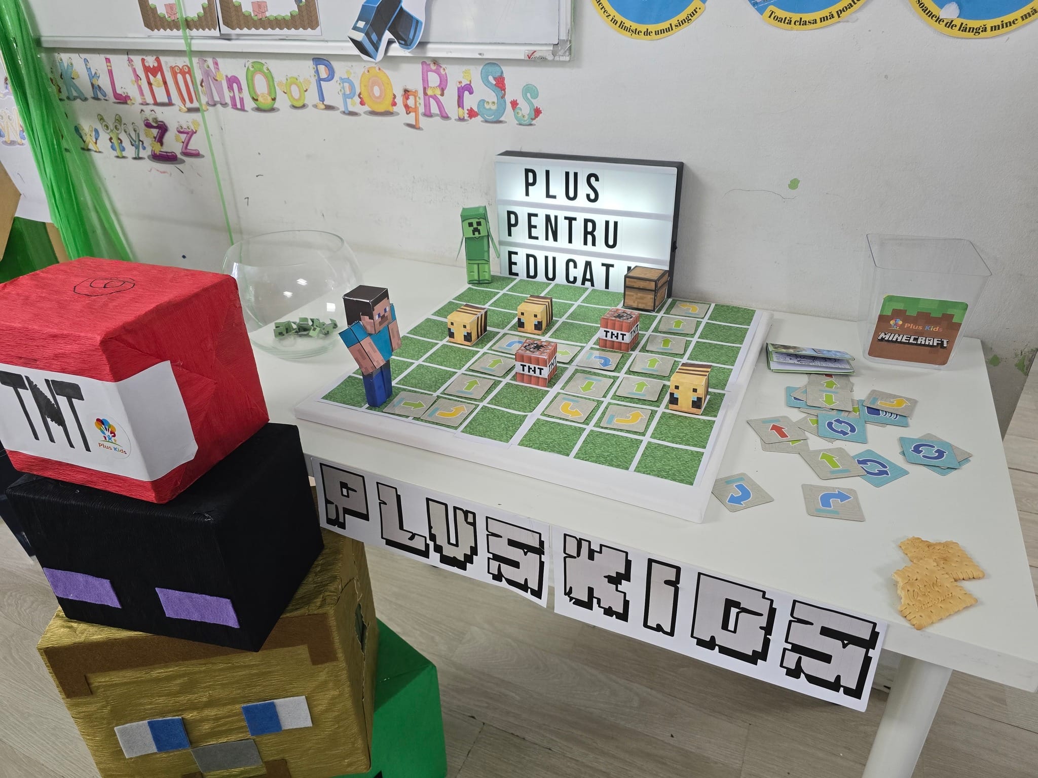 Fotografie de la activitate — Atelier Minecraft educațional — programare prin joc