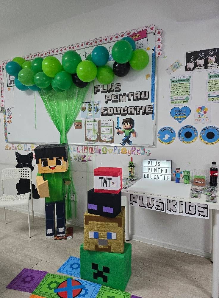 Fotografie de la activitate — Atelier Minecraft educațional — programare prin joc