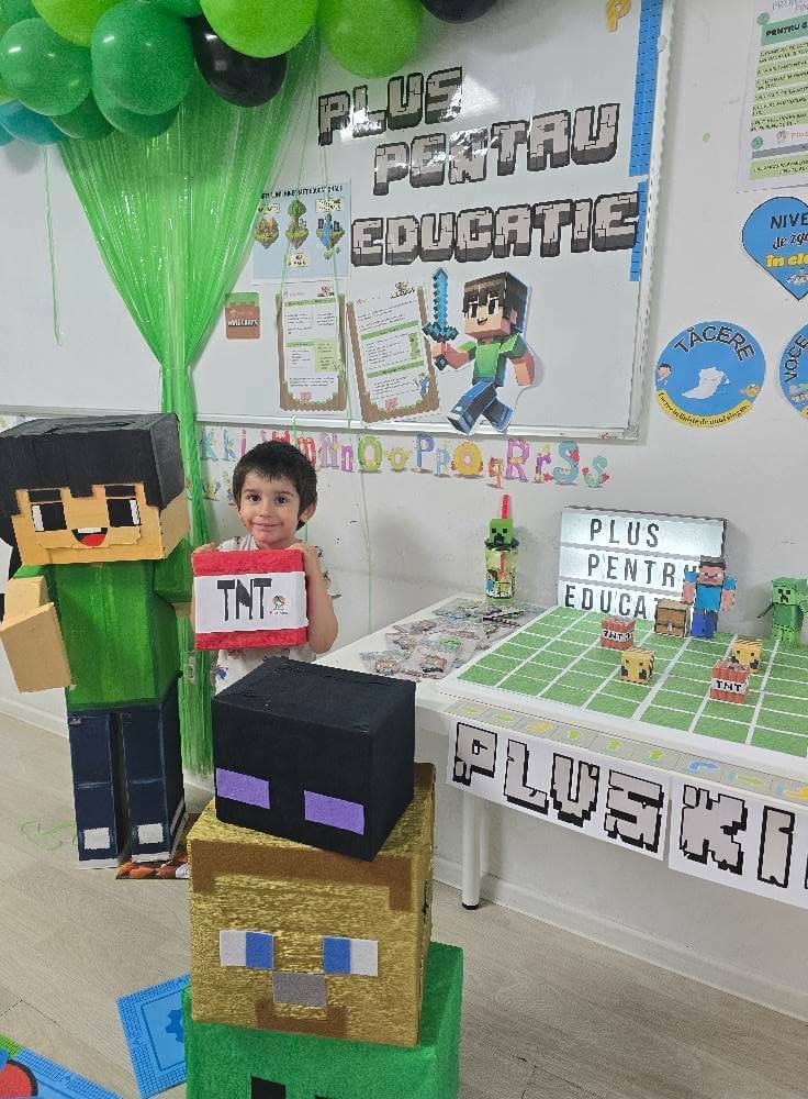 Fotografie de la activitate — Atelier Minecraft educațional — programare prin joc
