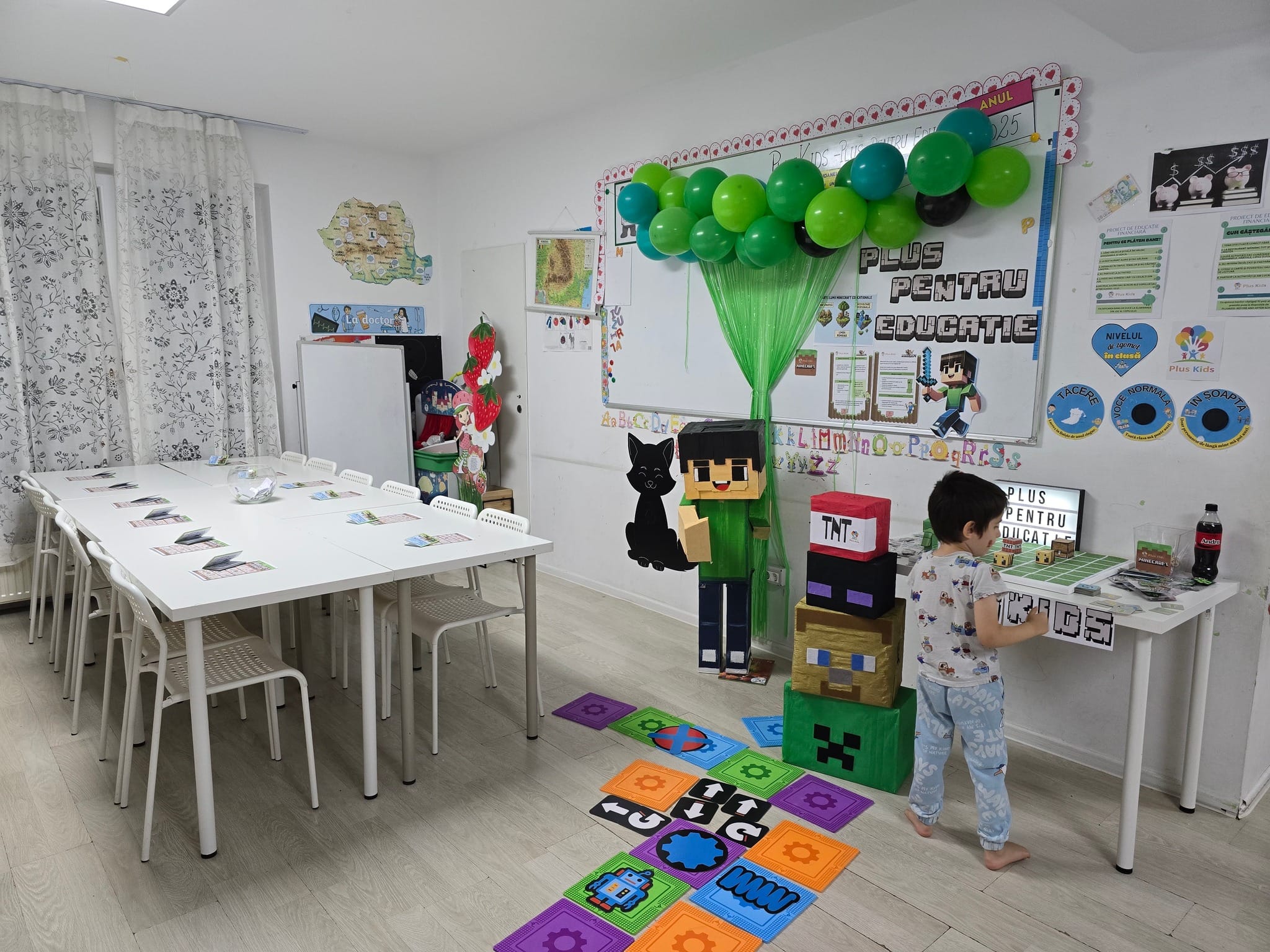 Fotografie de la activitate — Atelier Minecraft educațional — programare prin joc