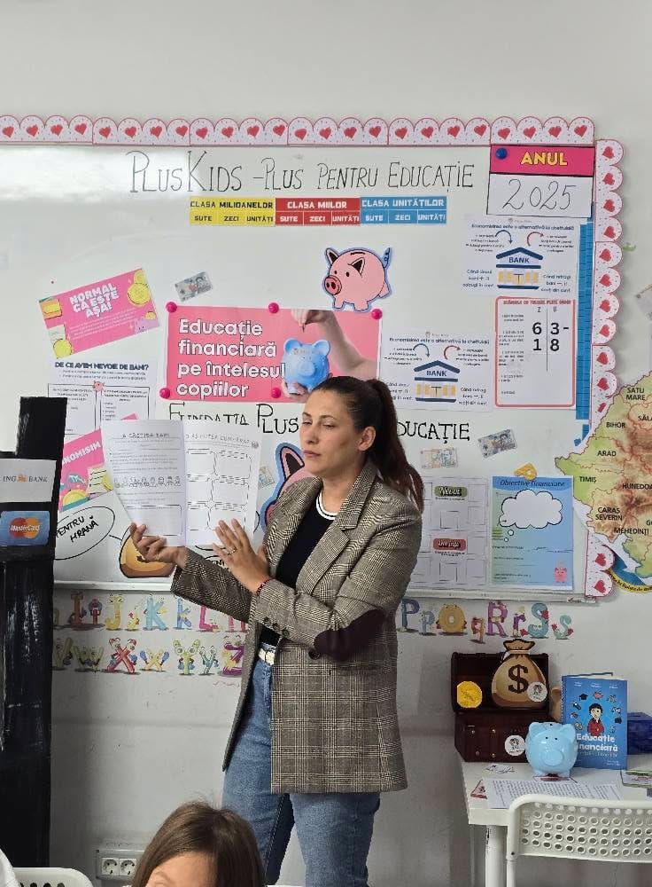 Fotografie de la activitate — Educația financiară pe înțelesul copiilor — primul atelier gratuit