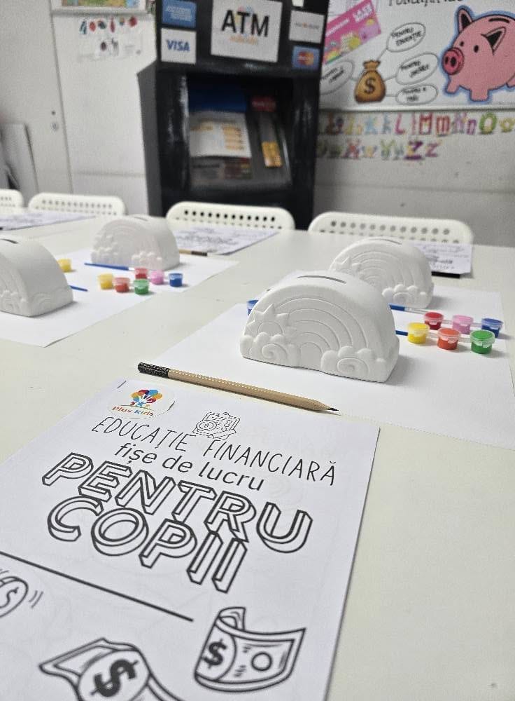 Fotografie de la activitate — Educația financiară pe înțelesul copiilor — primul atelier gratuit