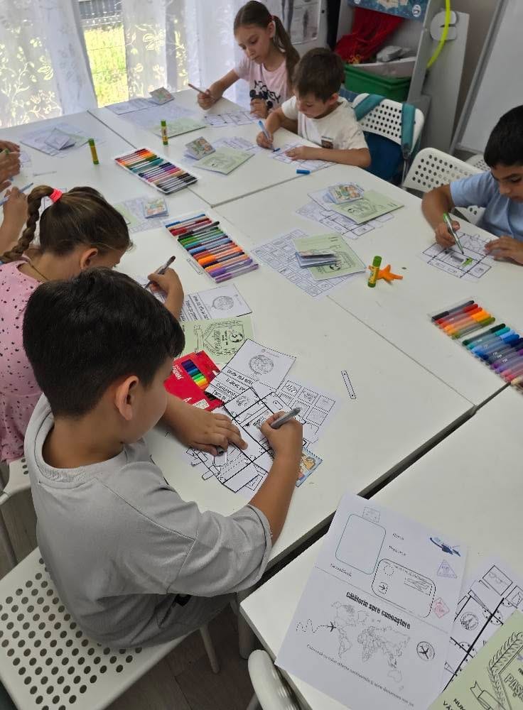 Fotografie de la activitate — Călătorie în jurul lumii — atelier pentru micii exploratori