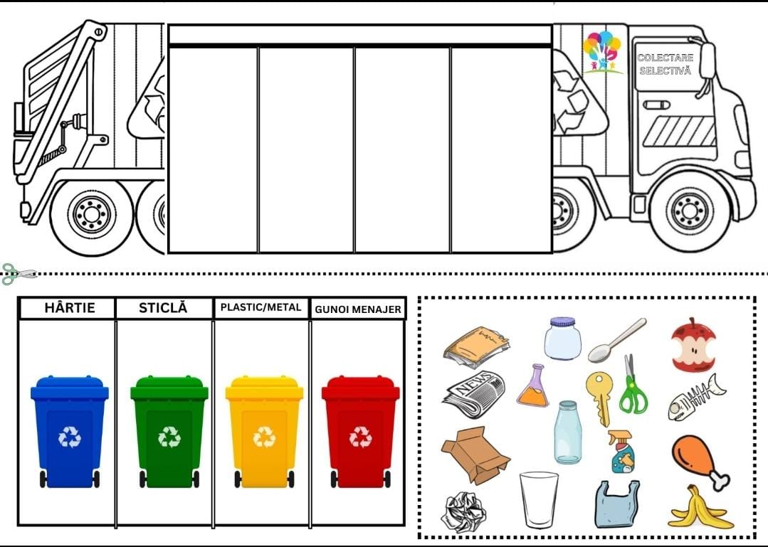 Fotografie de la activitate — Redu, Reutilizează, Reciclează — educație verde pentru cei mici