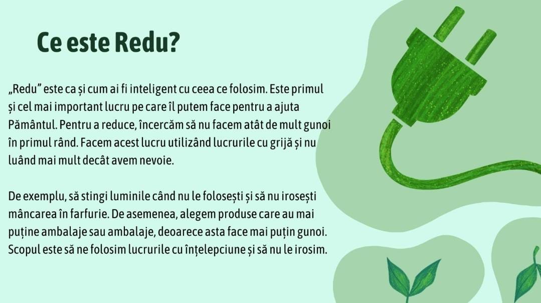 Fotografie de la activitate — Redu, Reutilizează, Reciclează — educație verde pentru cei mici