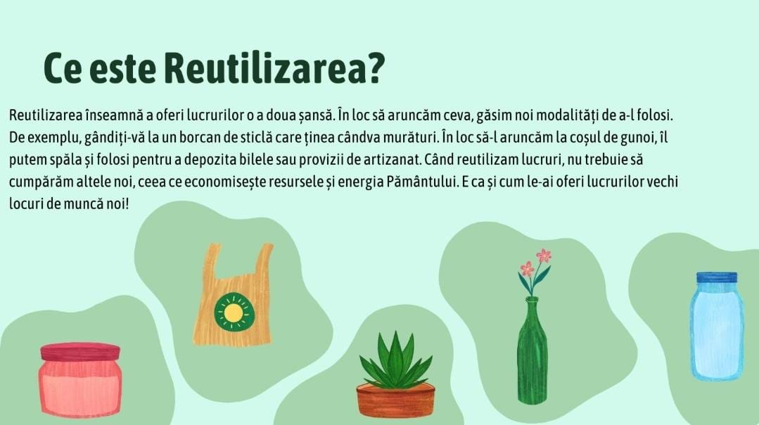 Fotografie de la activitate — Redu, Reutilizează, Reciclează — educație verde pentru cei mici